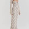 1-4-f992b1a1-7f69-49b9-bc66-78fa803248d0.jpg Vintage Cream Stylish Lace Maxi Dress